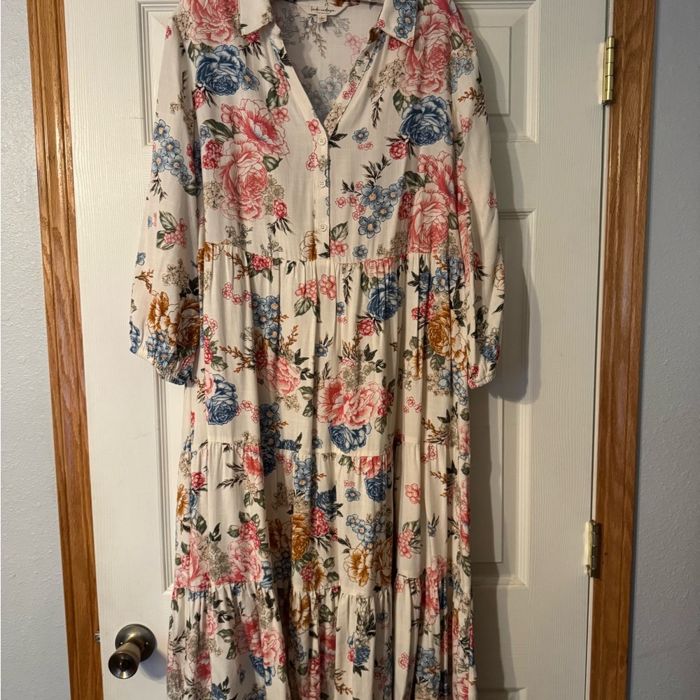 Floral Print Maxi Dress